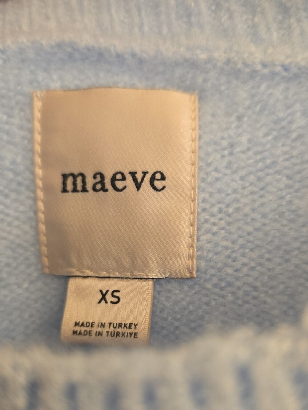 Maeve Light Blue Sweater with Cream Puppy Motif - Picture 4 of 4
